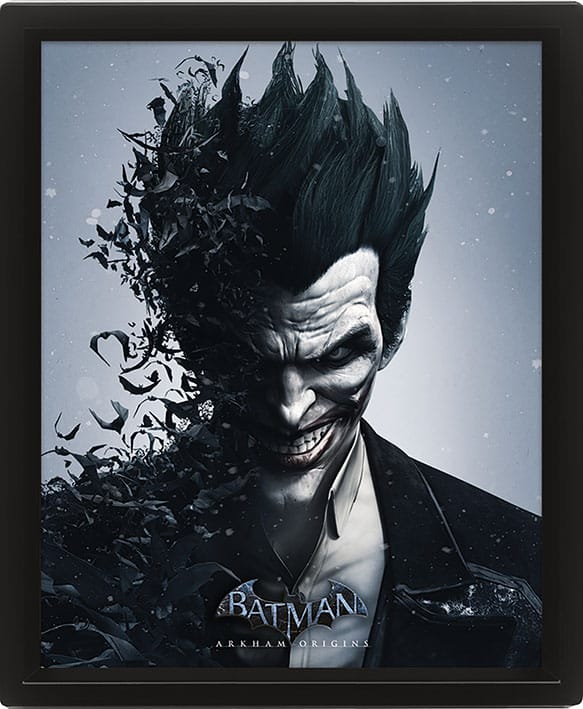 [PREORDER] Batman Arkham Origins Framed 3D Effect Poster Pack Batman vs. Joker 26 x 20 cm (3)