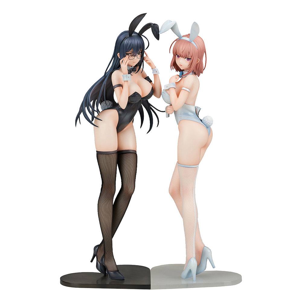 [PREORDER] Ikomochi Original Character Statues 1/6 Black Bunny Aoi & White Bunny Natsume 30 - 31 cm