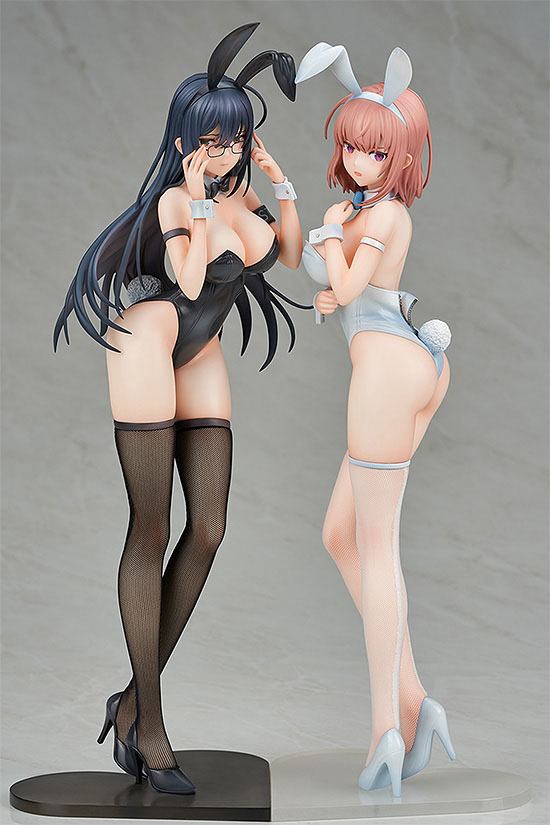 [PREORDER] Ikomochi Original Character Statues 1/6 Black Bunny Aoi & White Bunny Natsume 30 - 31 cm