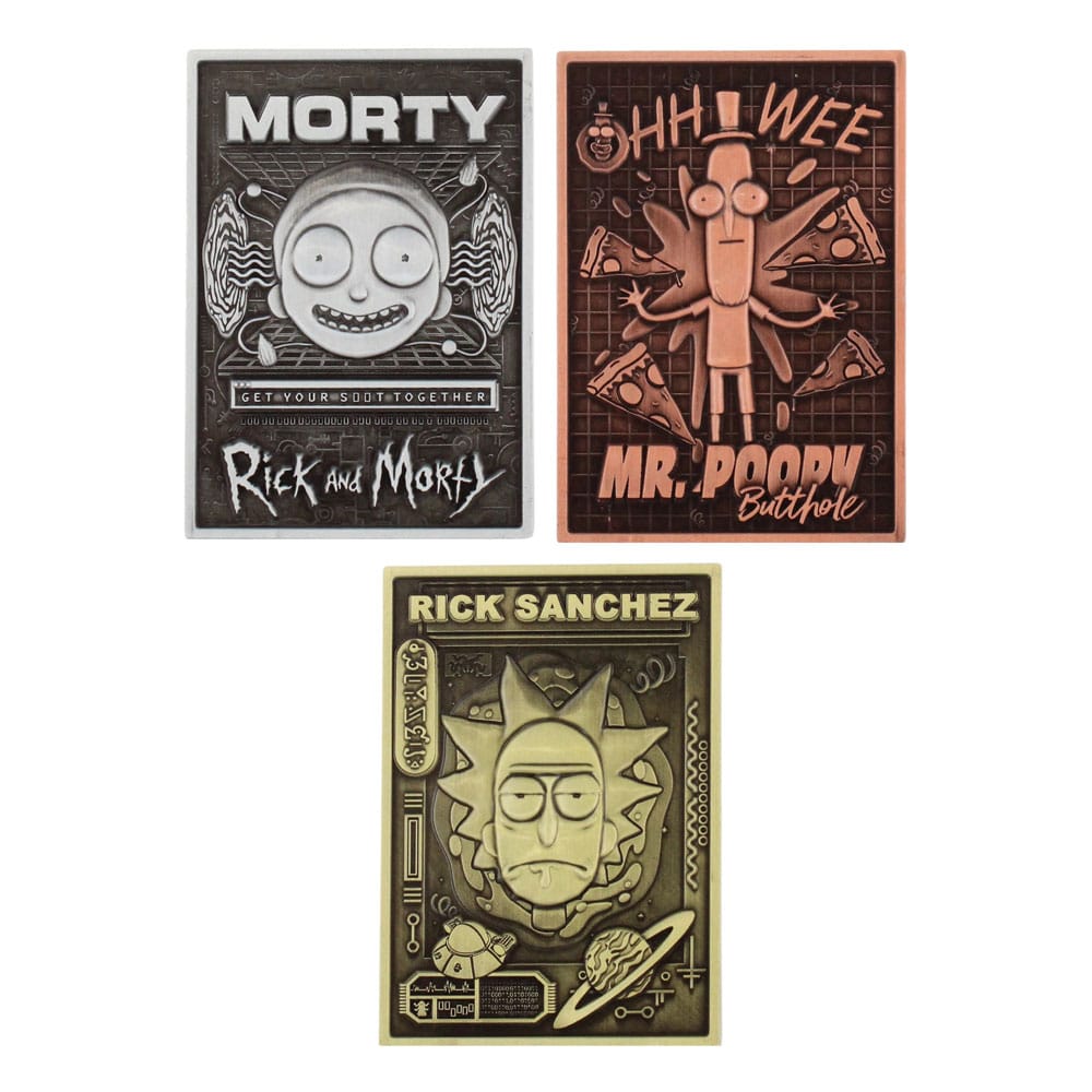 RICK & MORTY - Starter Pack of 3 Digiplates + Interchangeable Stand