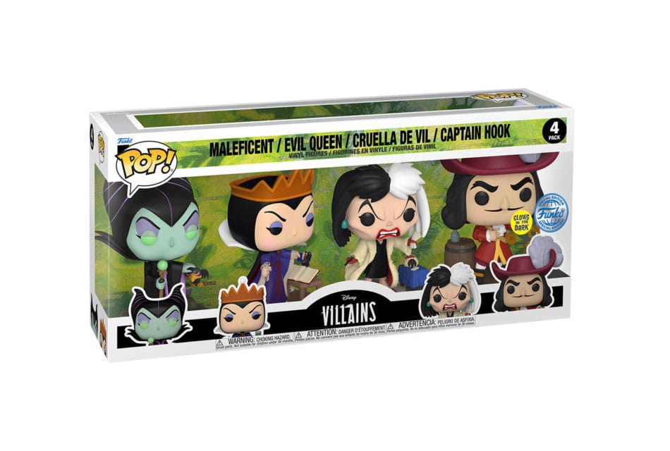 [PREORDER] Disney Villains POP! Movies Vinyl Figure 4-Pack Villains (GW)(EMEA) 9 cm