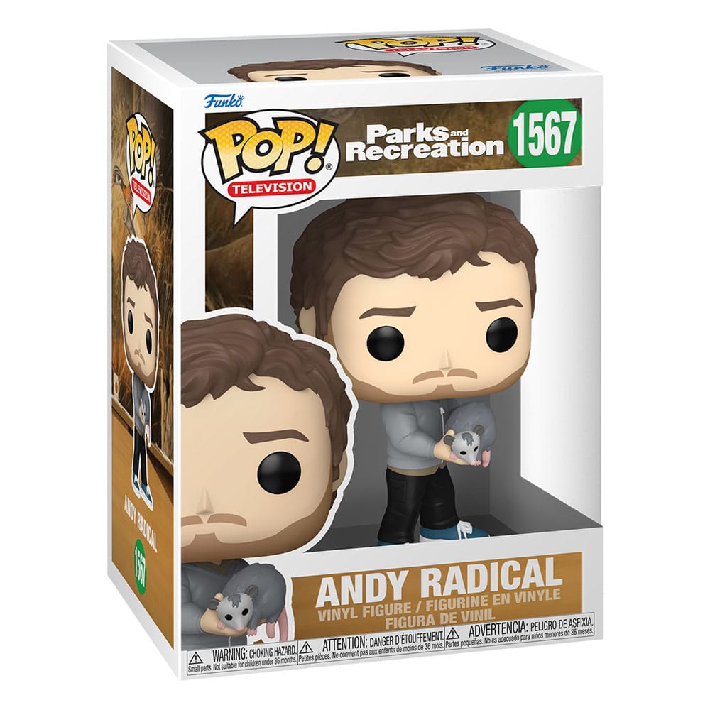 [PREORDER] Parks and Recreation 15th Anniversary POP! TV Vinyl Figure Andy Radical 9 cm