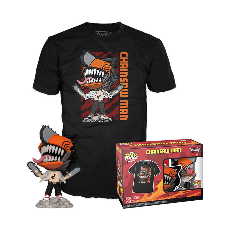 [PREORDER] Chainsaw Man POP! & Tee Box Chainsaw Man Leaping Size L