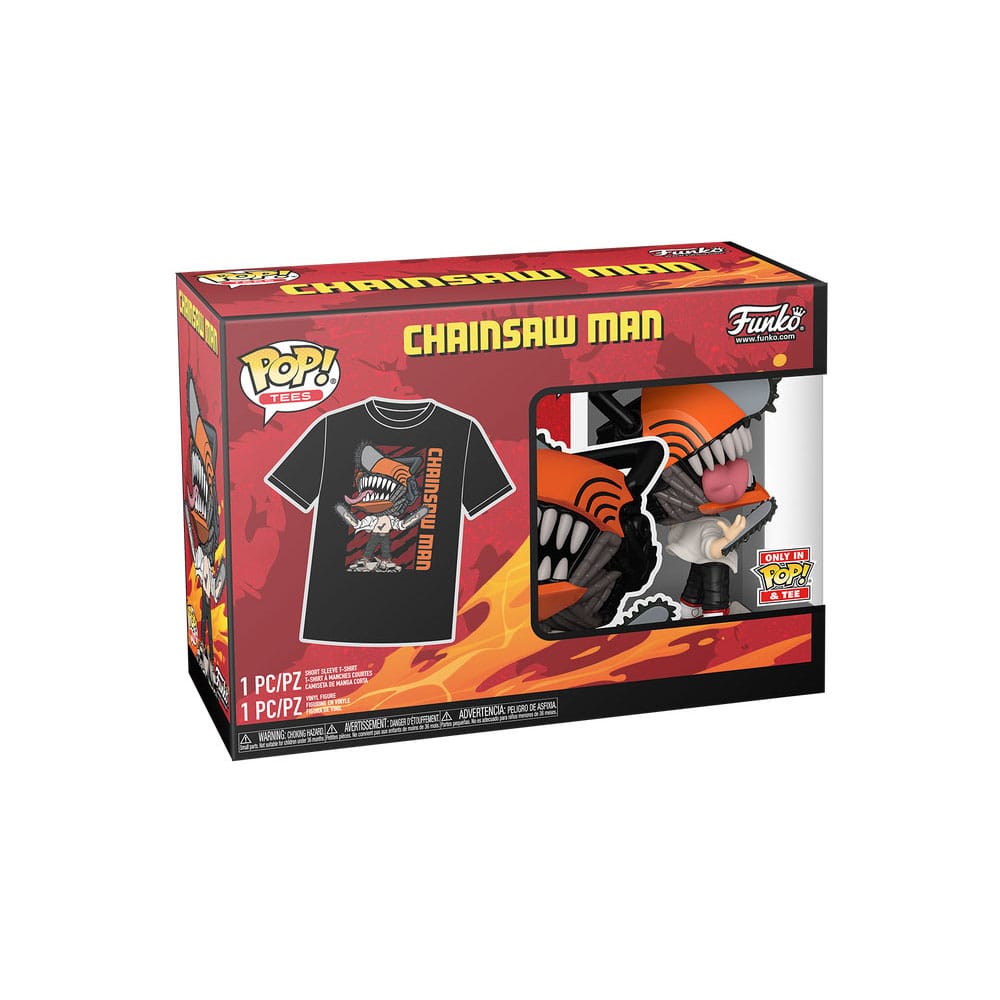 Chainsaw Man POP! & Tee Box Chainsaw Man Leaping Size S