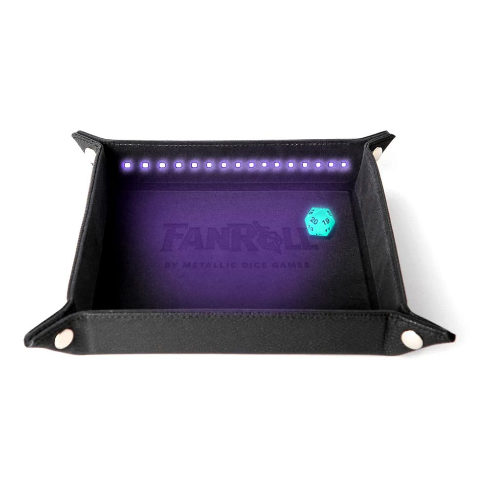 [PREORDER] FanRoll Shadowlight Folding Blacklight Dice Tray Black