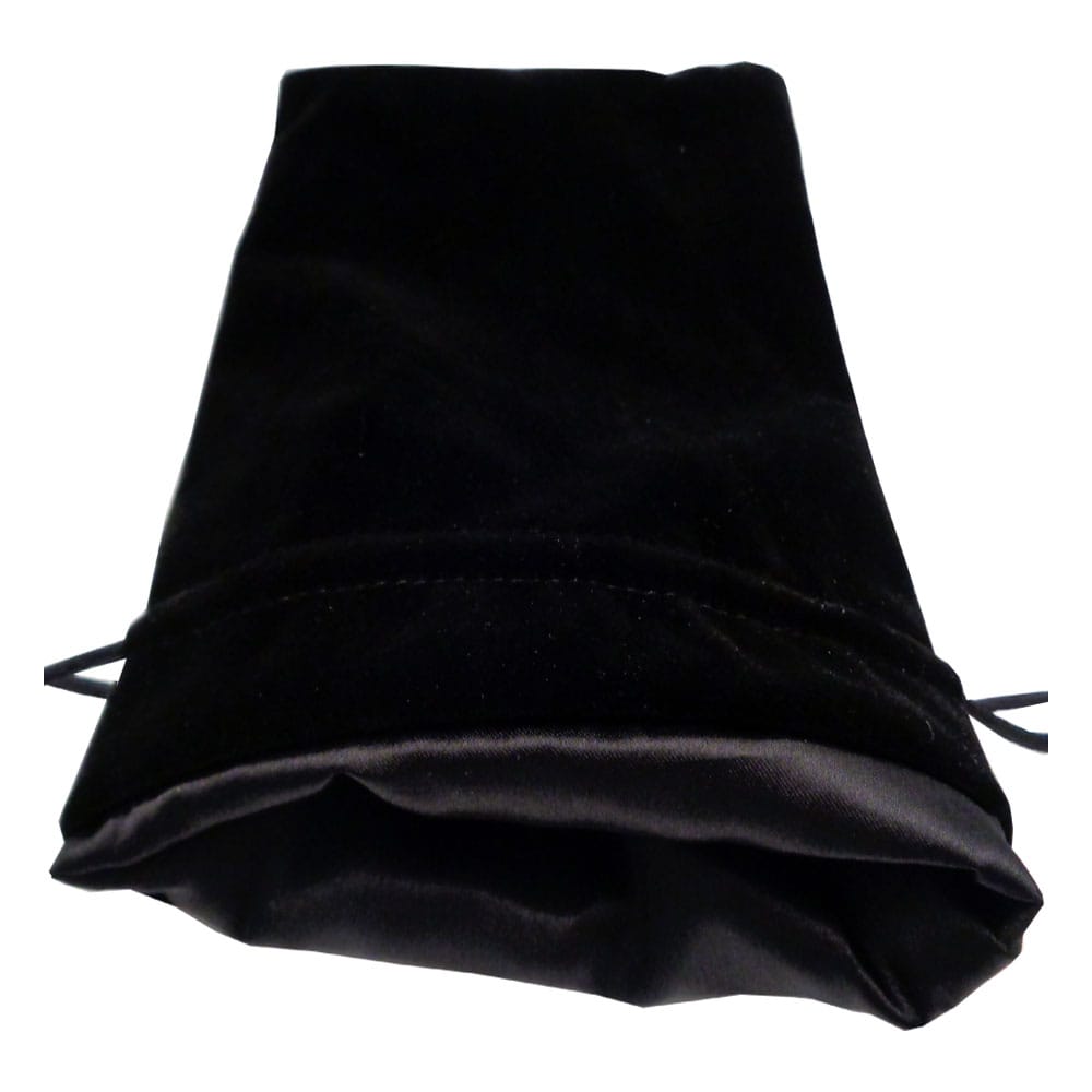[PREORDER] FanRoll Dice Bag Velvet Black with Black Satin Large