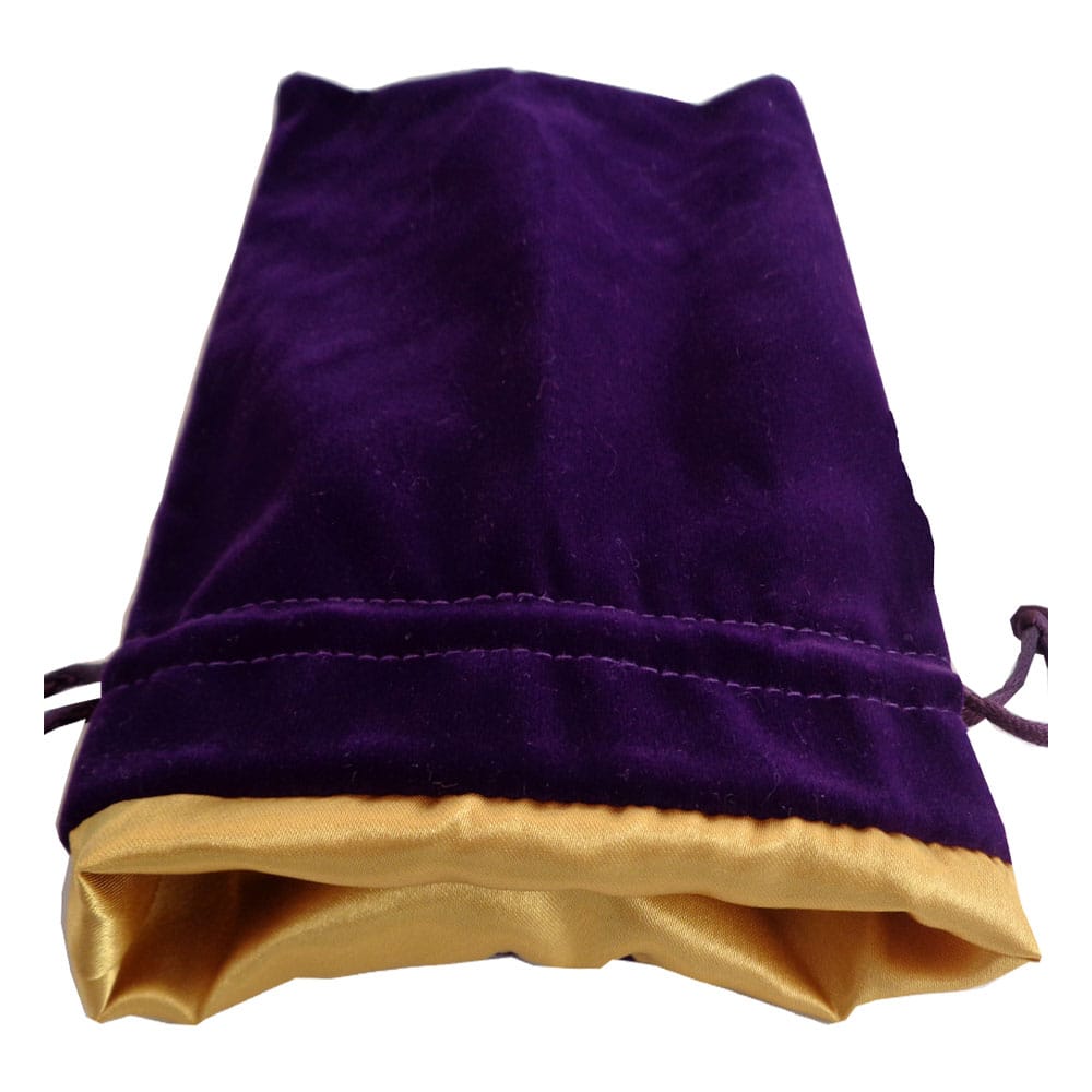 [PREORDER] FanRoll Dice Bag Velvet Purple with Golden Satin Large