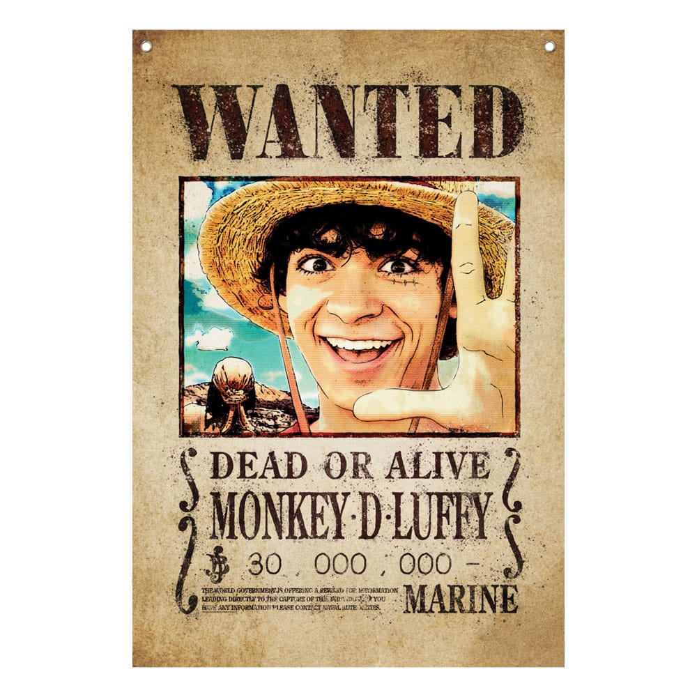 ONE PIECE NETFLIX - Wanted - Wall Banner '125 x 85 cm'