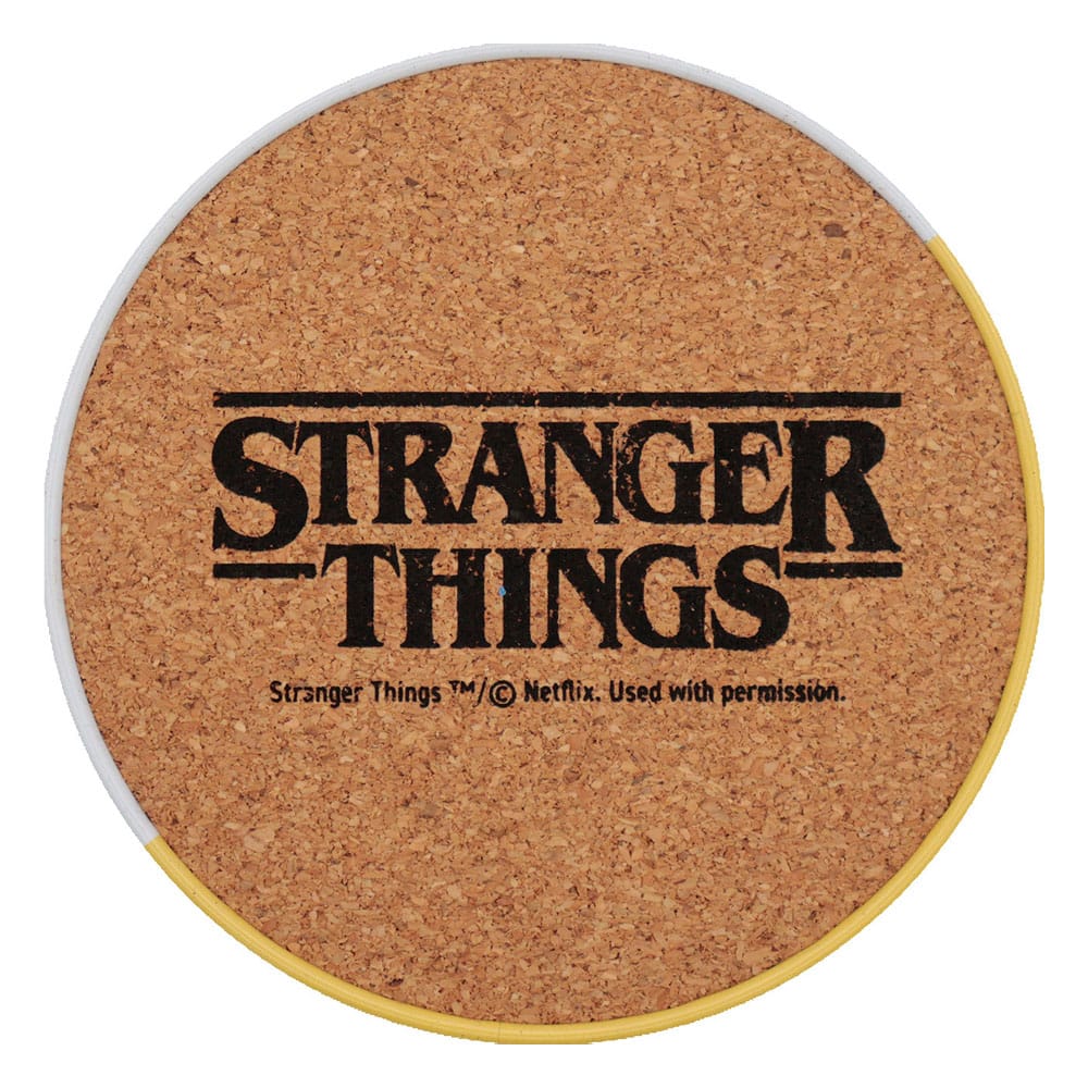 STRANGER THINGS - 4 Embossed Metal Coasters