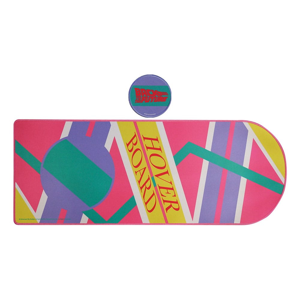 BACK TO THE FUTURE - Hoverboard - XL Desktop Mat + 1 Coaster