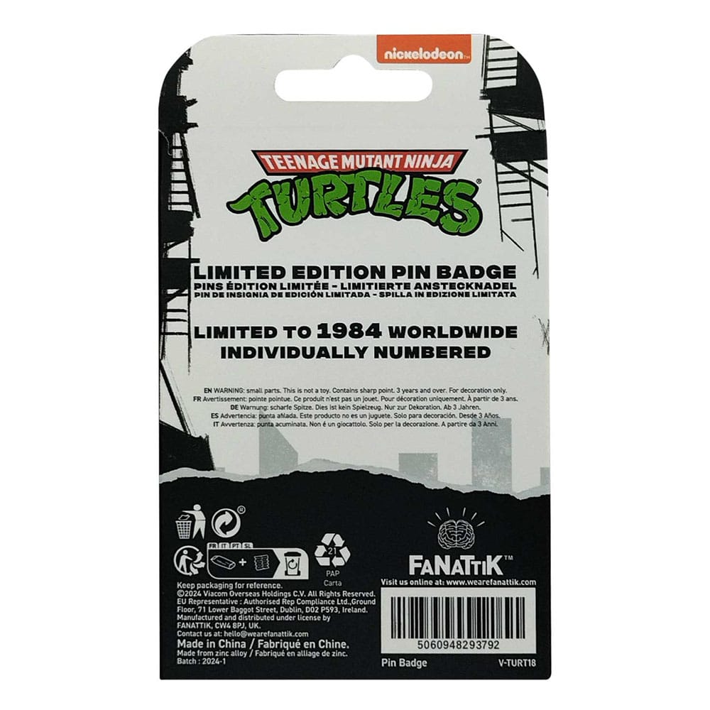 [PREORDER] Teenage Mutant Ninja Turtles Pin Badge 40th Anniversary Limited Edition