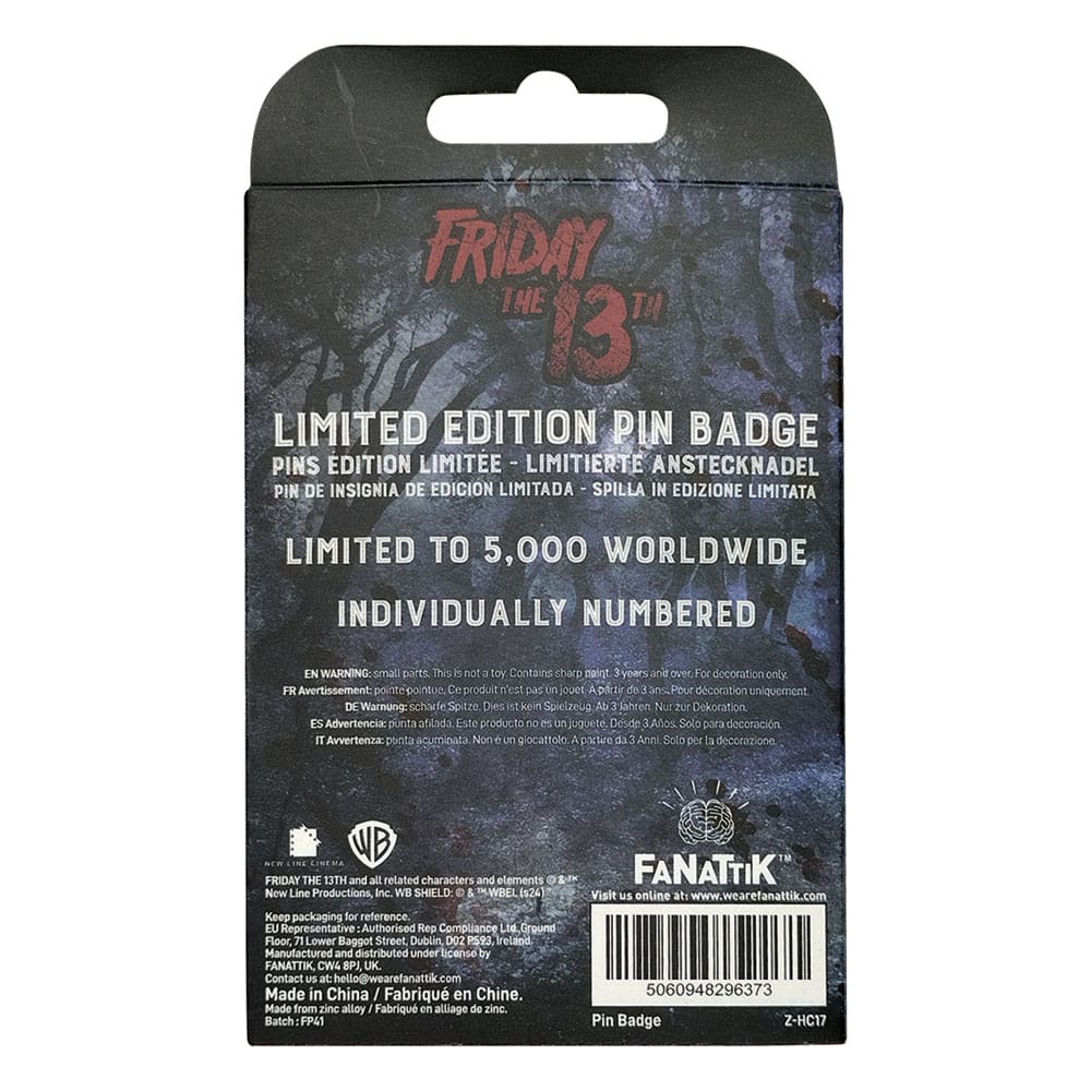 FRIDAY THE 13TH - Pin Badge Set Limited Edition