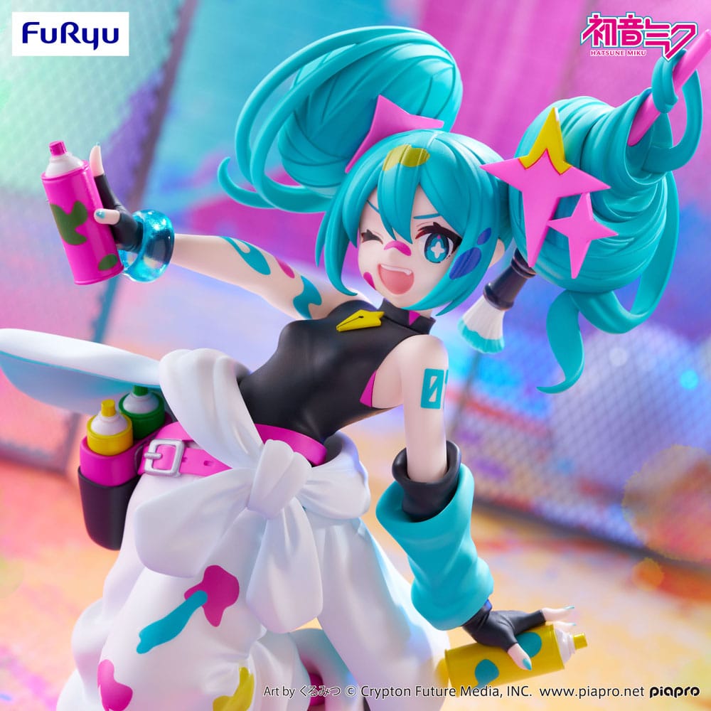 [PREORDER] HATSUNE MIKU - Trio Try It Miku Paint Girl - Statue 23cm