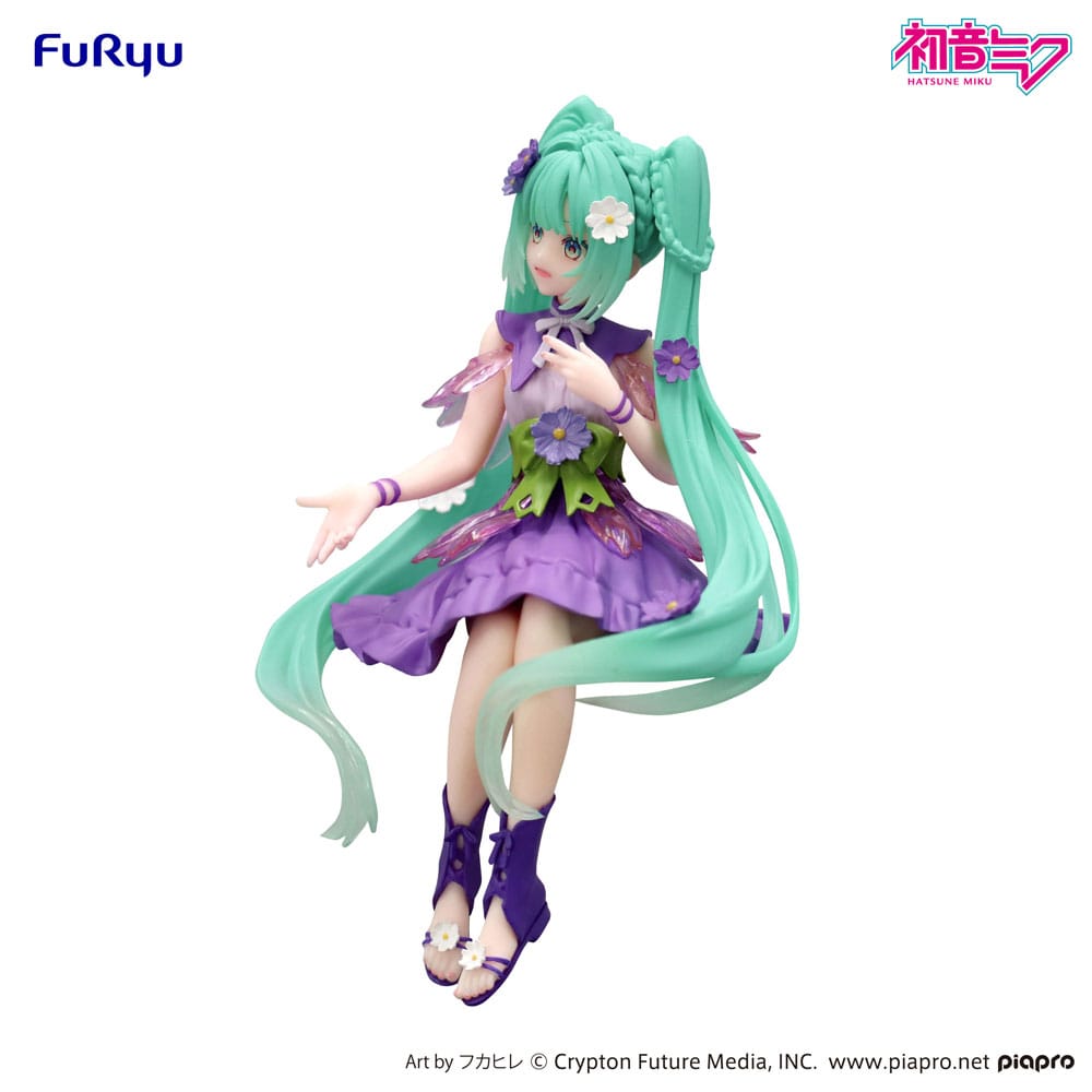 [PREORDER] HATSUNE MIKU - Flower Fairy Cosmos Purple - Statue Noodle Stopper14cm
