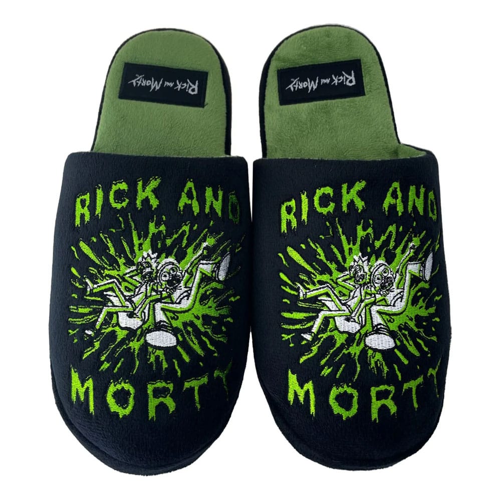 RICK & MORTY - Mule Slippers - Splat UK 8-10