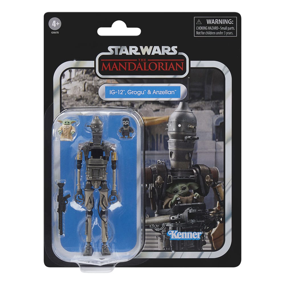 [PREORDER] THE MANDALORIAN - IG-12, Grogu & Anzellan -Fig Vintage Collection 10cm