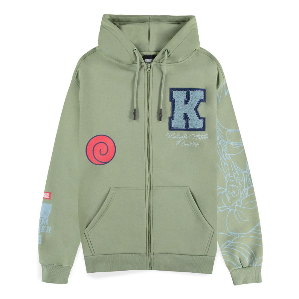 [PREORDER] Naruto Zipper Hoodie Kakashi  Size XXL