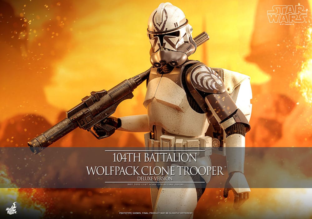[PREORDER] Star Wars The Clone Wars Action Figure 1/6 104th Battalion Wolfpack Clone Trooper Deluxe Version 30 cm