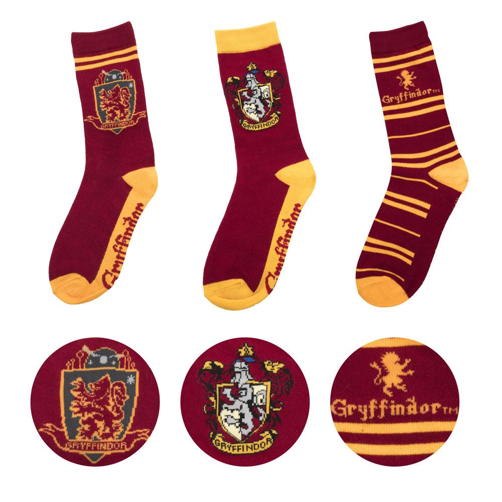 [PREORDER] Harry Potter Socks 3-Pack Gryffindor