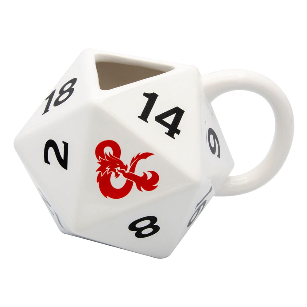 DUNGEONS & DRAGONS - D20 Dice - Ceramic 3D Mug 15.2x10.6x10cm