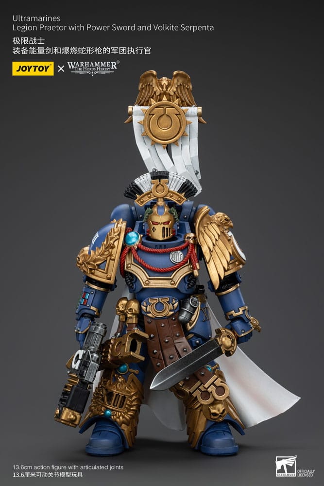 [PREORDER] Warhammer The Horus Heresy Action Figure 1/18 Ultramarines Legion Praetor with Power Sword and Volkite Serpenta 20 cm