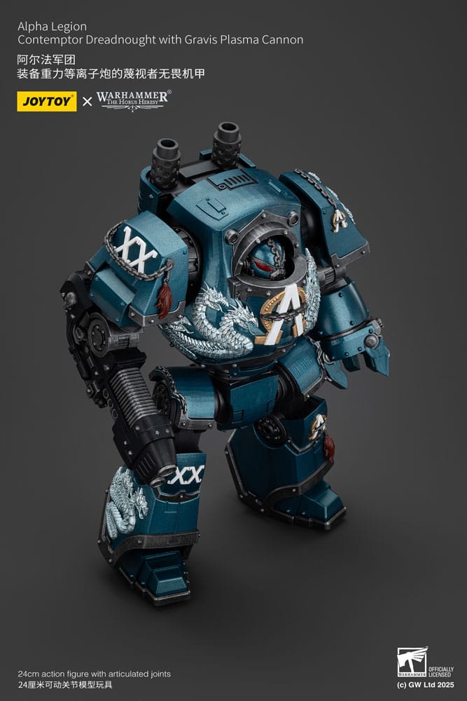 [PREORDER] Warhammer The Horus Heresy Action Figure Alpha Legion Contemptor Dreadnought with Gravis Plasma Cannon 25 cm