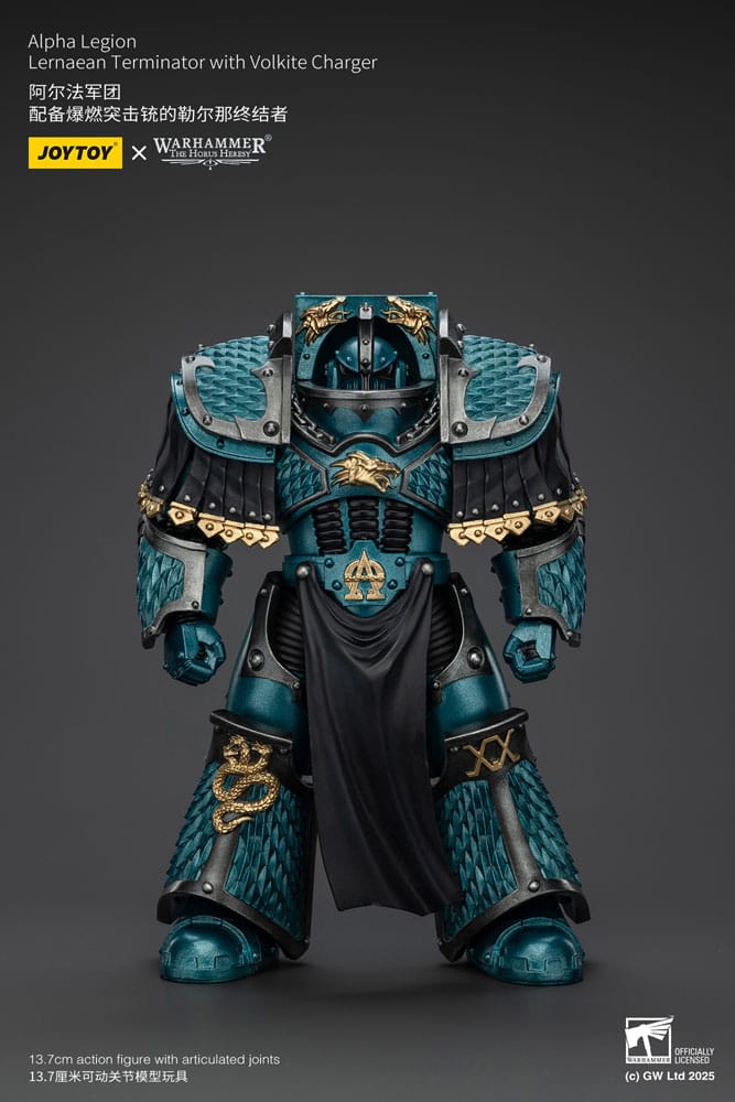 [PREORDER] Warhammer The Horus Heresy Action Figure Alpha Legion Lernaean Terminator with Volkite Charger 20 cm