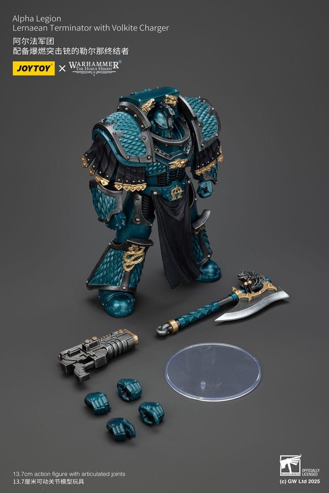 [PREORDER] Warhammer The Horus Heresy Action Figure Alpha Legion Lernaean Terminator with Volkite Charger 20 cm
