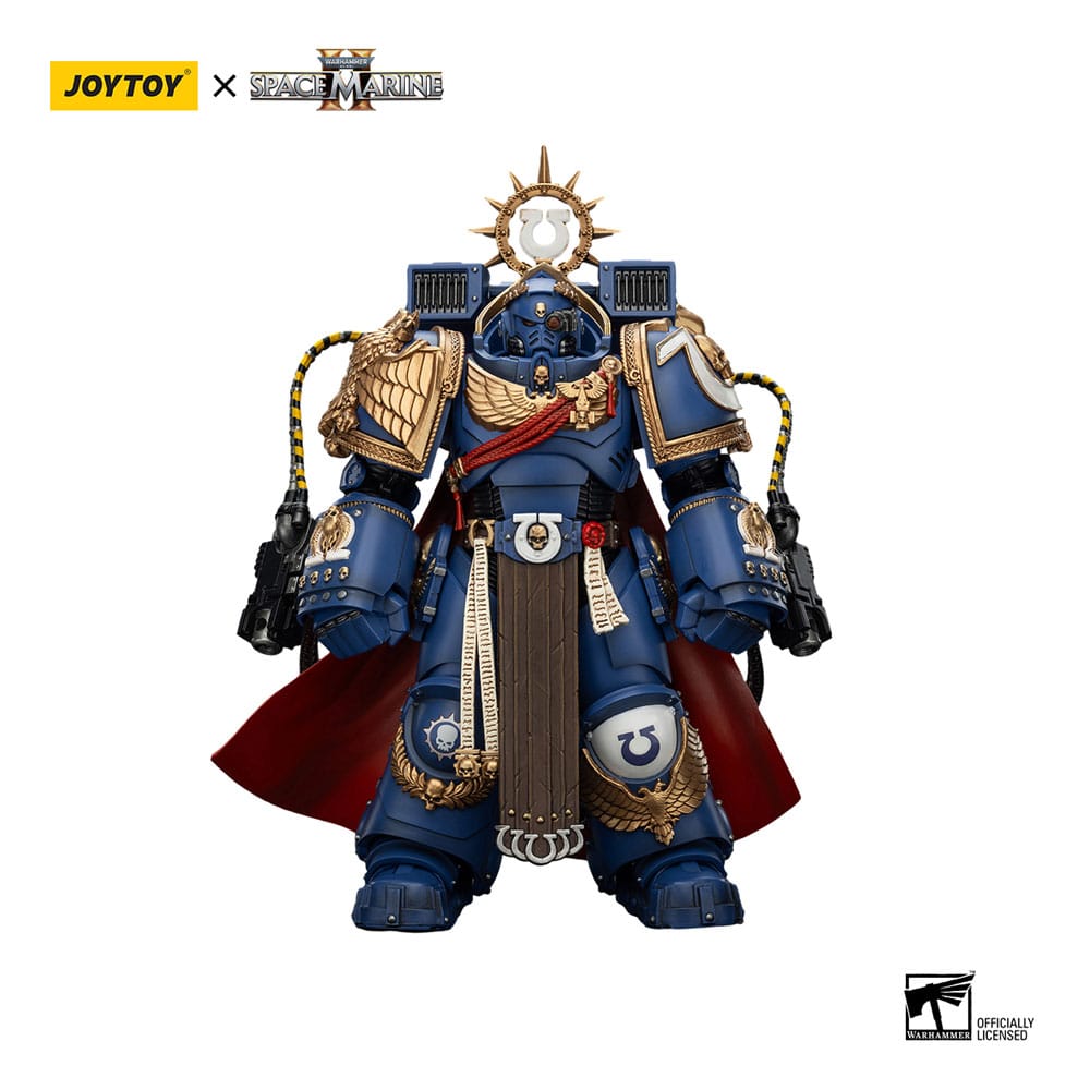 [PREORDER] Warhammer 40k Action Figure Ultramarines Marneus Calgar Chapter Master with MKX Gravis Armour and Gauntlets of Ultramar 20 cm