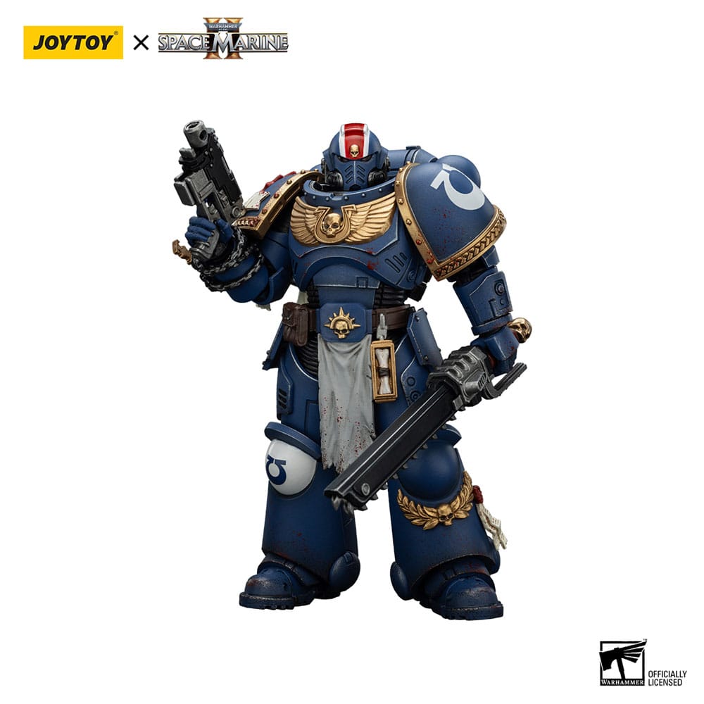 [PREORDER] Warhammer 40,000: Space Marine 2 Action Figure Ultramarines Lieutenant Titus Collectors Edition 13 cm