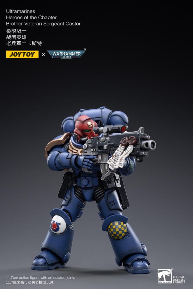 [PREORDER] Warhammer 40k Action Figure 1/18 Ultramarines Heroes of the Chapter Brother Veteran Sergeant Castor 12 cm