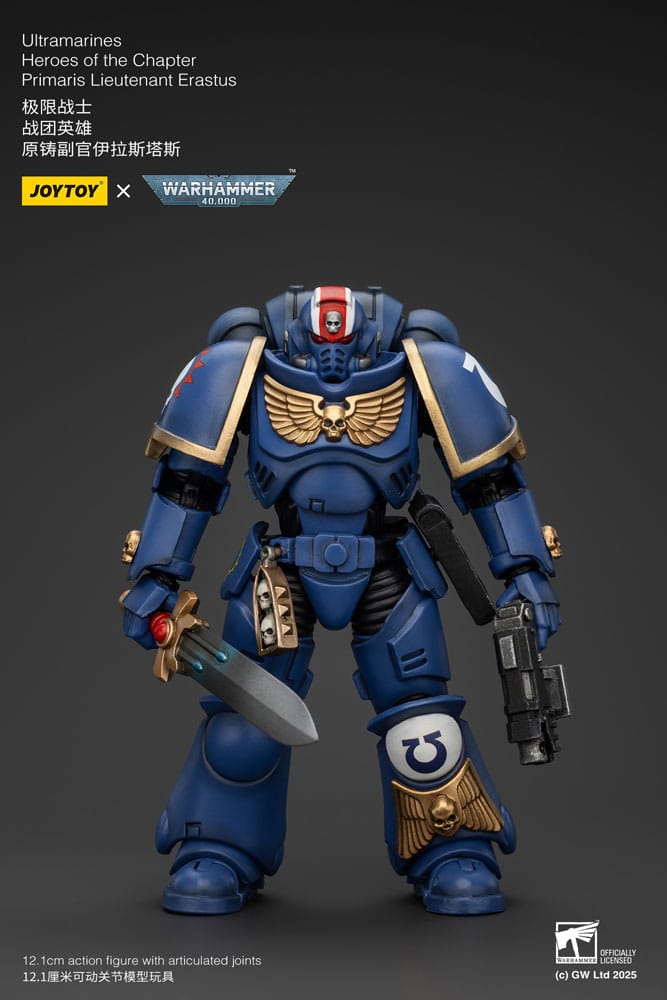 [PREORDER] Warhammer 40k Action Figure 1/18 Ultramarines Heroes of the Chapter Primaris Lieutenant Erastus 20 cm