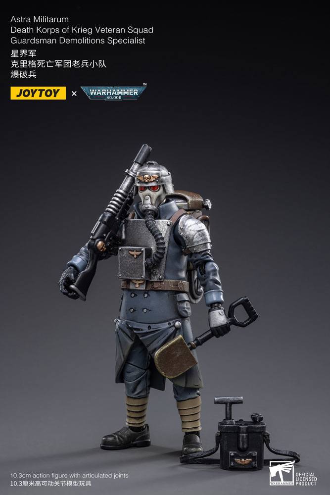 [PREORDER] Warhammer 40k Action Figure 1/18 Death Korps of Krieg Veteran Squad Guardsman Demolitions Specialist 10 cm