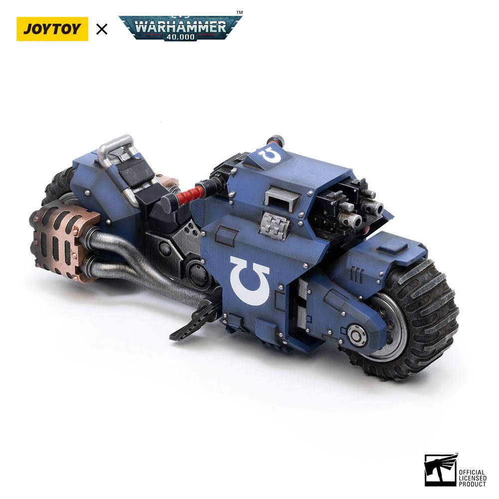 [PREORDER] Warhammer 40k Vehicle 1/18 Ultramarines Outrider Bike 22 cm