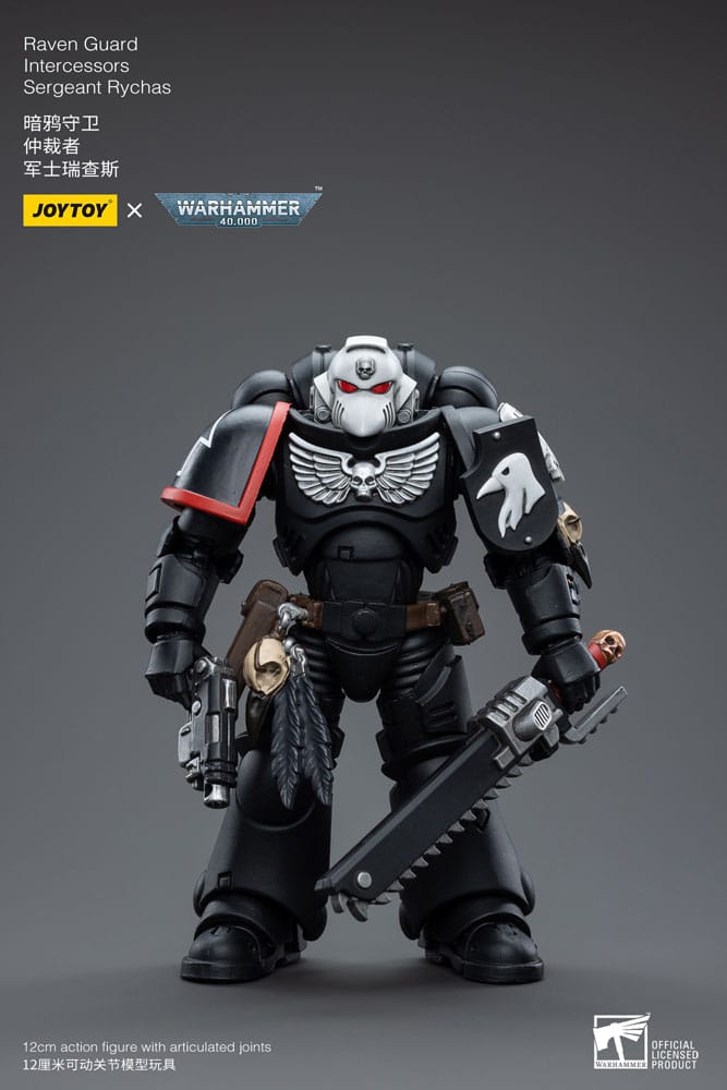 [PREORDER] Warhammer 40k Action Figure 1/18 Raven Guard Intercessors Sergeant Rychas 12 cm