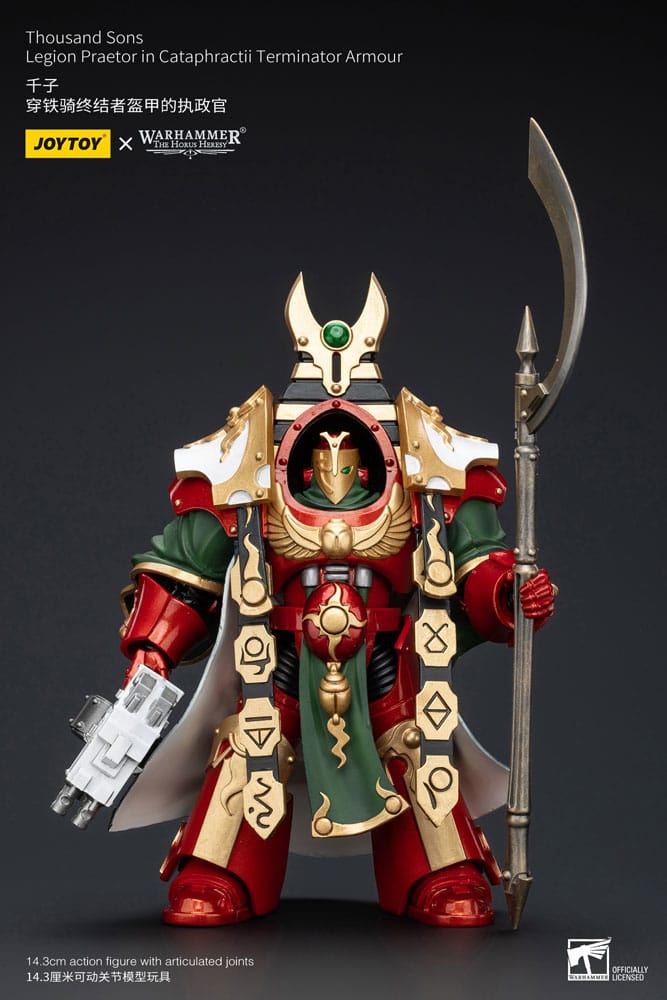 [PREORDER] Warhammer The Horus Heresy Action Figure 1/18 Thousand sons Legion Praetor in Cataphractii Terminator Armour 12 cm