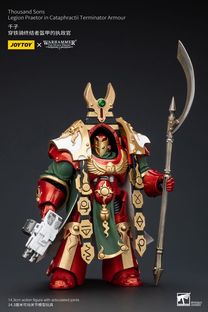 [PREORDER] Warhammer The Horus Heresy Action Figure 1/18 Thousand sons Legion Praetor in Cataphractii Terminator Armour 12 cm