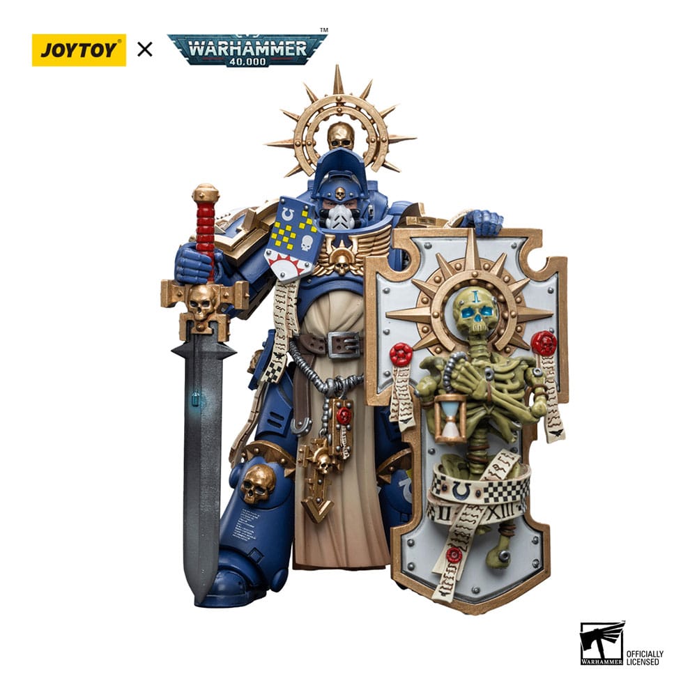 [PREORDER] Warhammer 40k Action Figure 1/18 Ultramarines Primaris Captain with Relic Shield and Power Sword 12 cm