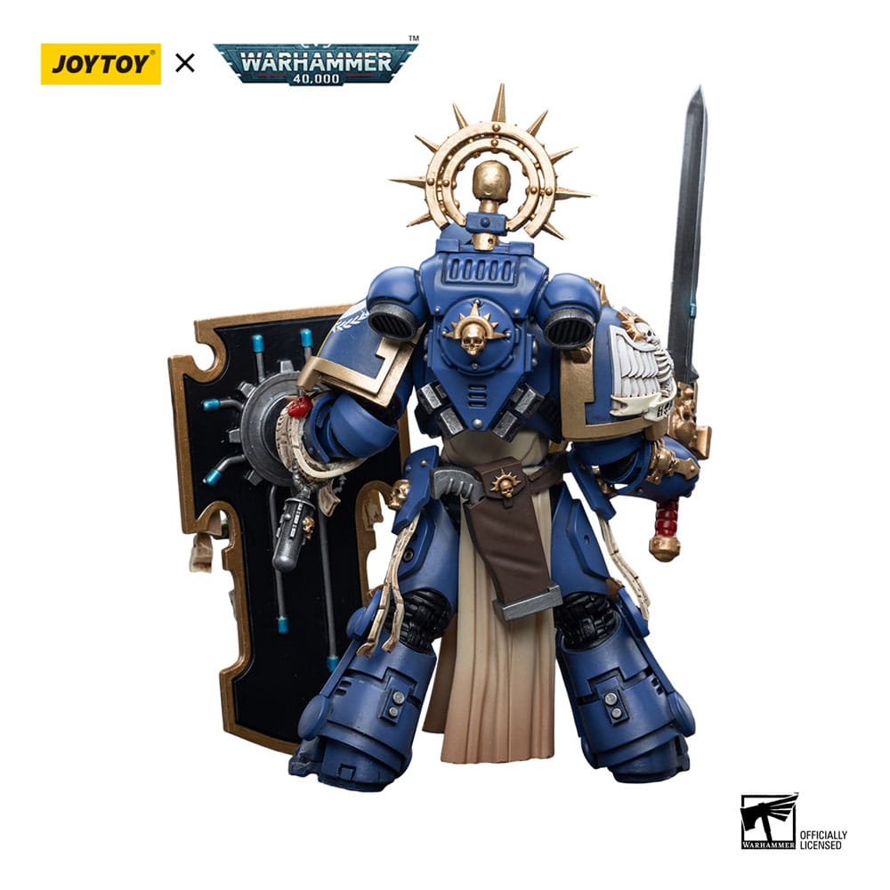 [PREORDER] Warhammer 40k Action Figure 1/18 Ultramarines Primaris Captain with Relic Shield and Power Sword 12 cm