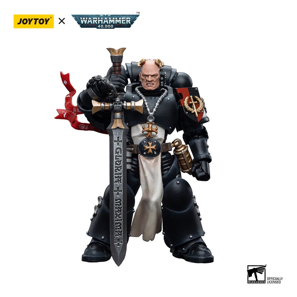 [PREORDER] Warhammer 40k Action Figure 1/18 Black Templars Emperor's Champion Bayard's Revenge 12 cm