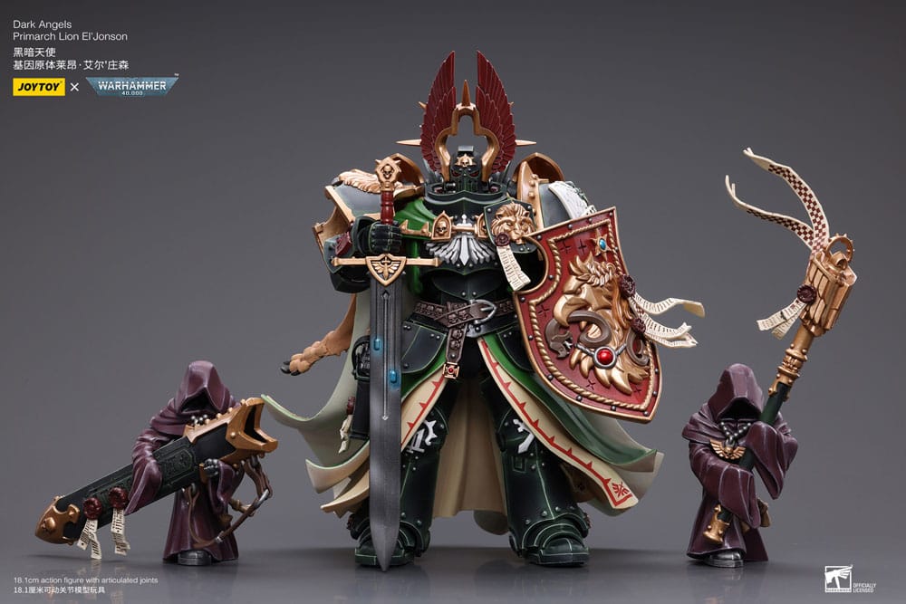 [PREORDER] Warhammer 40k Action Figure 1/18 Dark Angels Primarch Lion El' Jonson 18 cm Reproduction