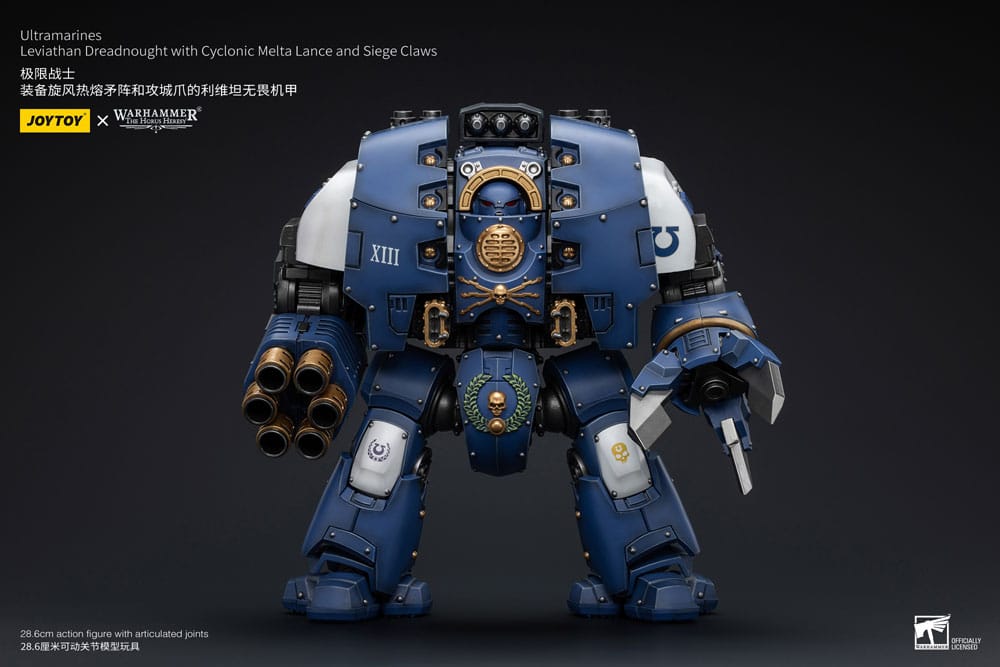 [PREORDER] Warhammer The Horus Heresy Action Figure 1/18 Ultramarines Leviathan Dreadnought with Cyclonic Melta Lance And Siege Claws 29 cm