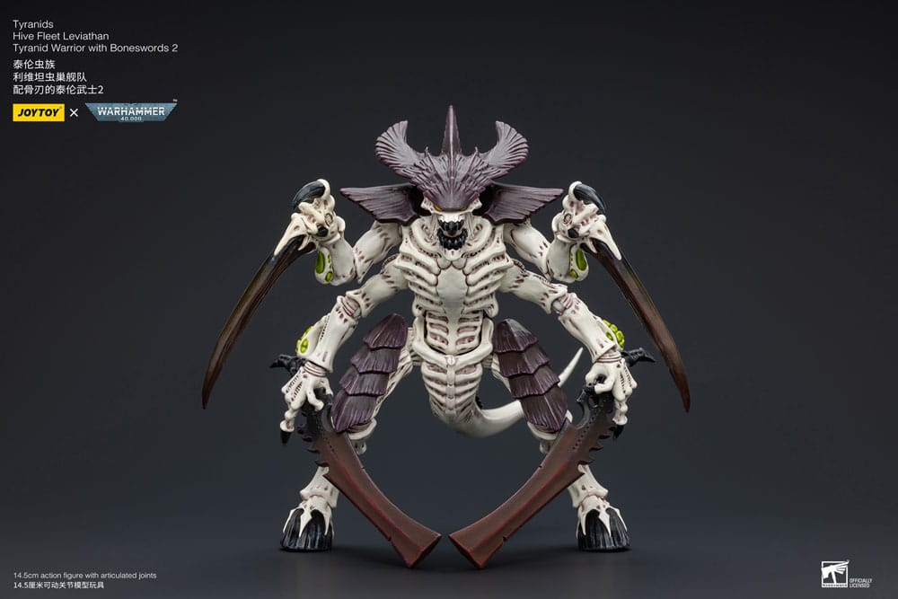 [PREORDER] Warhammer 40k Action Figure 1/18 Tyranids Hive Fleet Leviathan Tyranid Warrior with Boneswords 2 15 cm