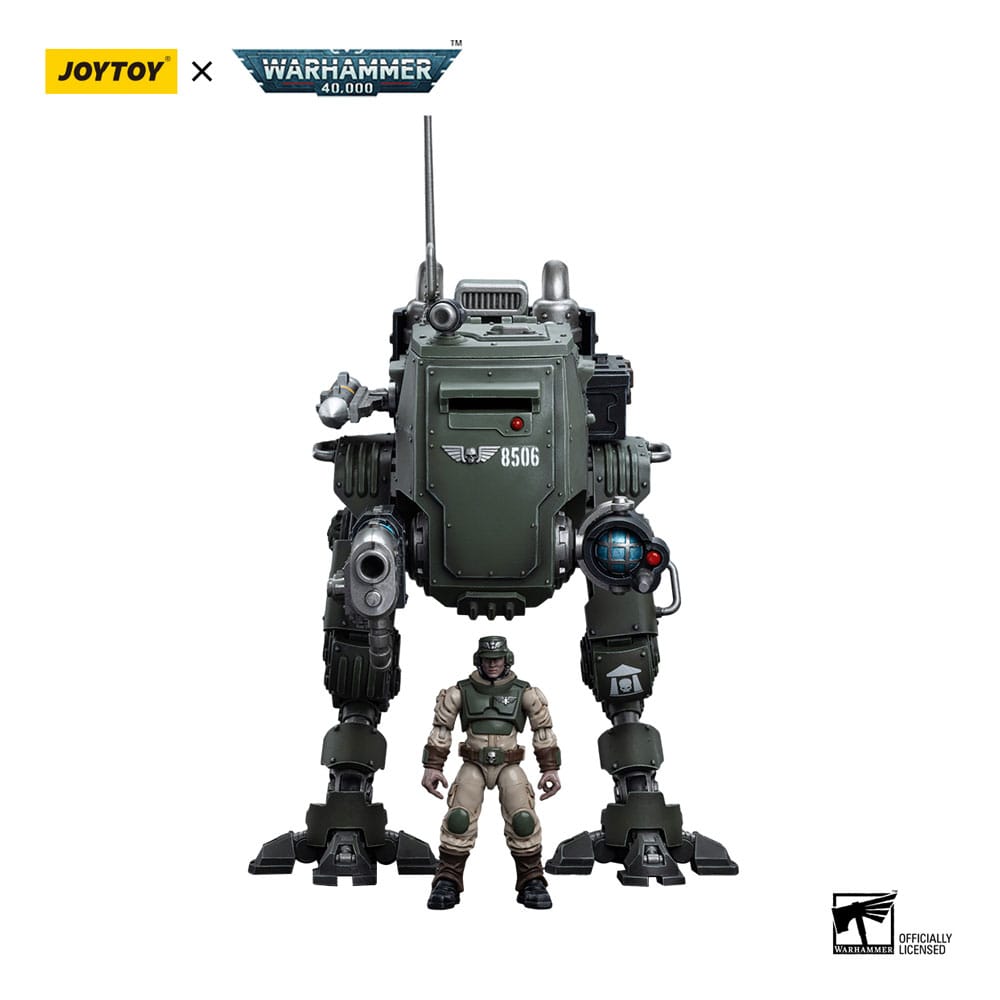 [PREORDER] Warhammer 40k Action Figure 1/18 Astra Militarum Cadian Armoured Sentinel 12 cm