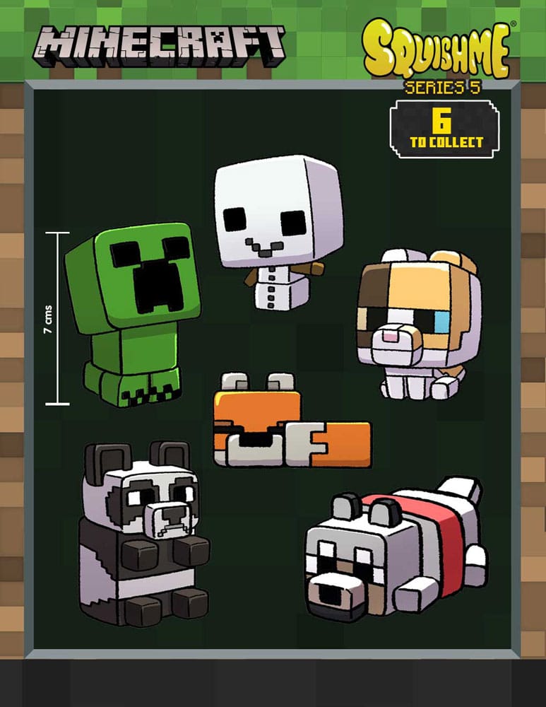 [PREORDER] Minecraft Squishme Anti-Stress Figures 7 cm Series 5 Display (16)