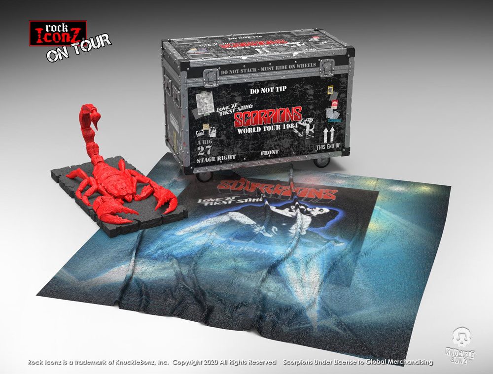 [PREORDER] Scorpions Rock Ikonz On Tour World Tour 1984 Road Case Statue + Stage Backdrop