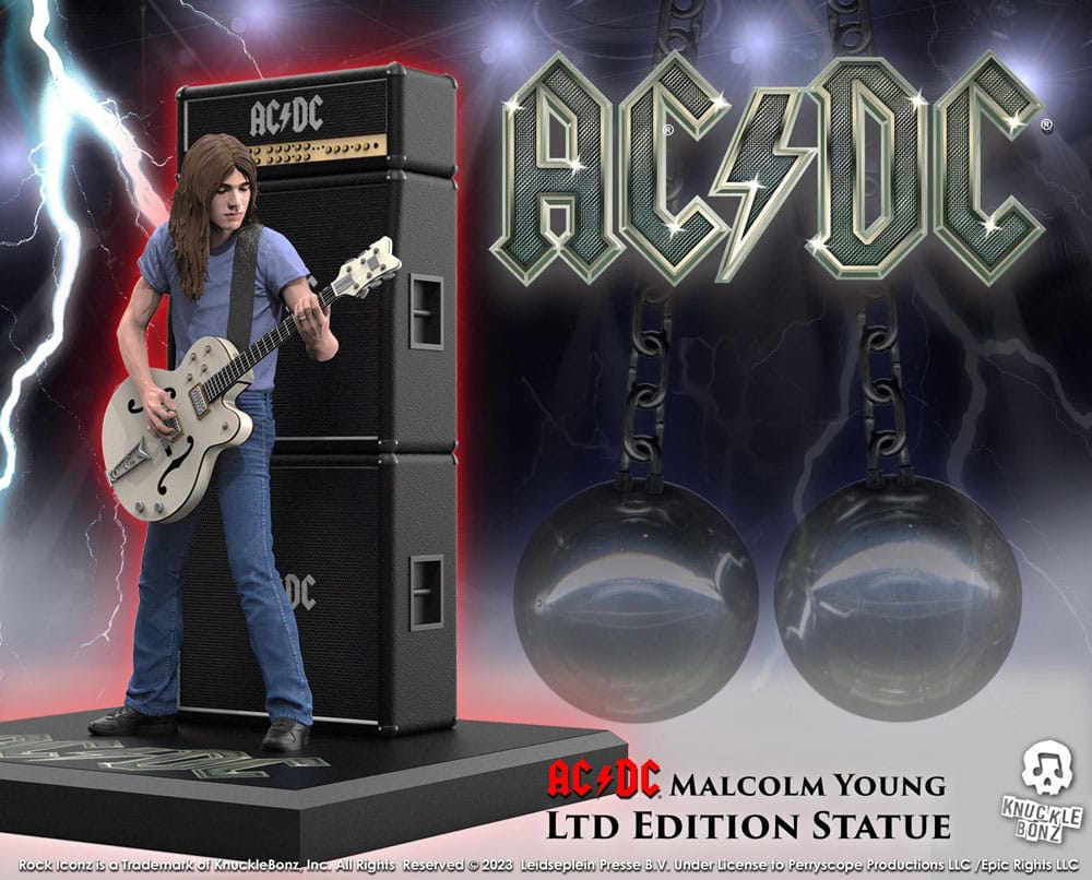[PREORDER] AC/DC Rock Iconz Statue Malcolm Young II 23 cm