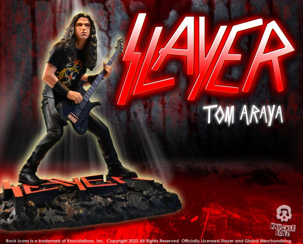 [PREORDER] Slayer Rock Iconz Statue 1/9 Tom Araya II 22 cm