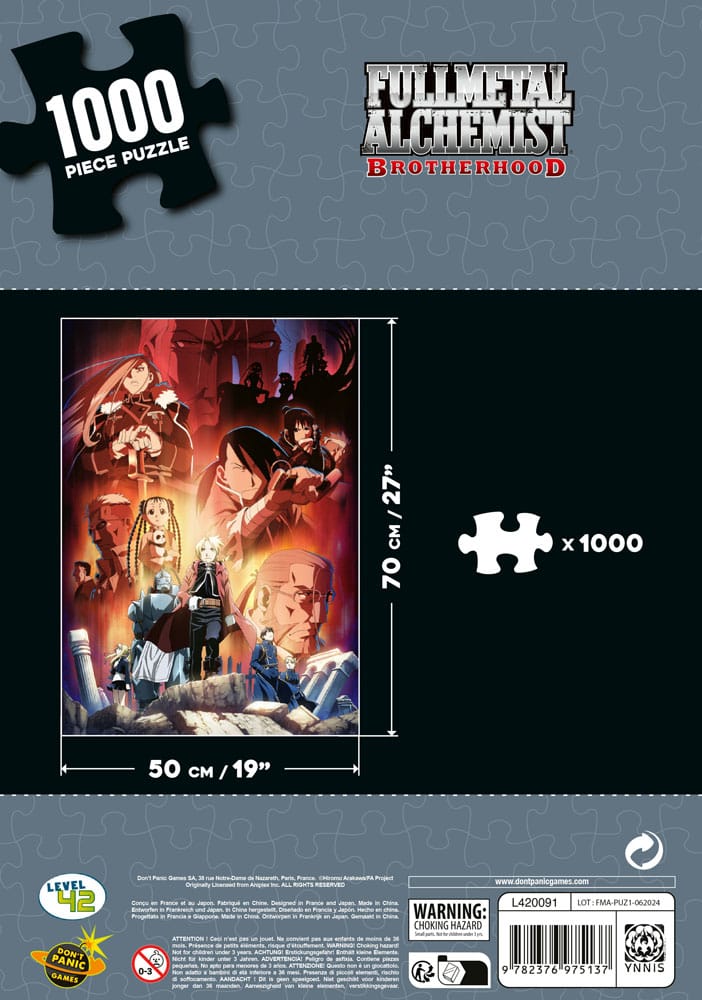 [PREORDER] FULL METAL ALCHEMIST BROTHERHOOD - Puzzle 1000P 68x49cm