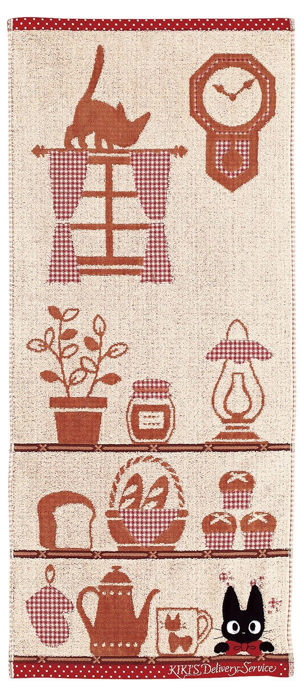 [PREORDER] Kiki's Delivery Service Towel Jiji Shelf 34 x 80 cm
